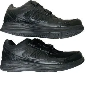 New Balance 577 Walking Shoes Hook & Loop Closure 10D Black Women main image 4